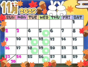 〇定休日のお知らせ〇