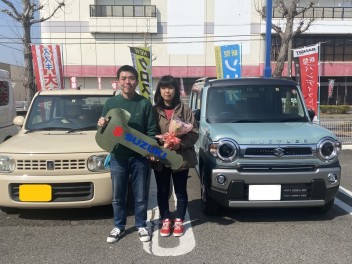 K様　ハスラーご納車おめでとうございました！！