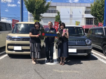 O様　スペーシア・ハスラー　ご納車おめでとうございました！