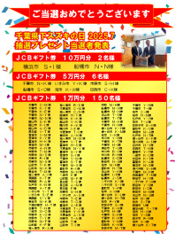 ７月スズキの日　抽選当選者発表！