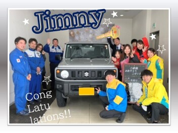 【ジムニー】かっこいい！ご納車おめでとうございます!!
