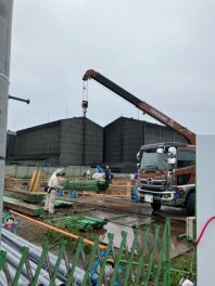 New高鍋営業所　工事進んでおります(*'ω'*)