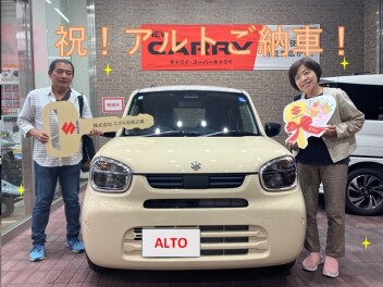 アルトをご納車させていただきました！