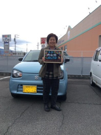 ＊Ｕ・Ｊ様アルト納車＊