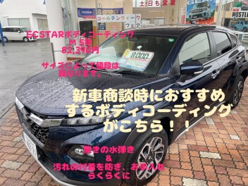 ボディコーティングは新車のうちから