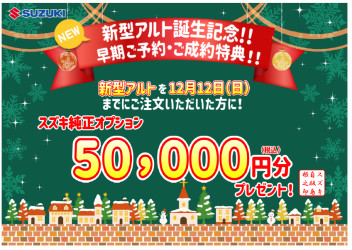 ★　新型アルト　誕生★