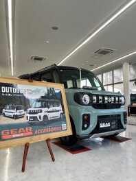 ギア展示してます！