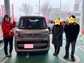 ２月２０日☆NEWスペーシア☆ご納車！
