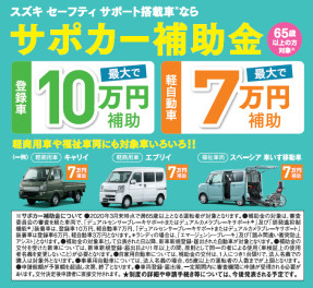 サポカー補助金のおさらい