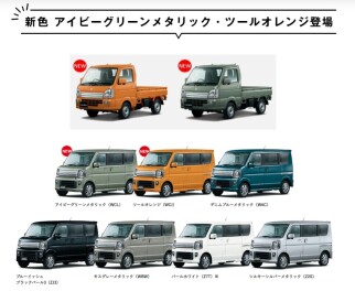 エブリイ・キャリイ　シリーズに新色登場✨