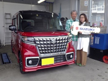 スペーシアカスタムのご納車させていただきました