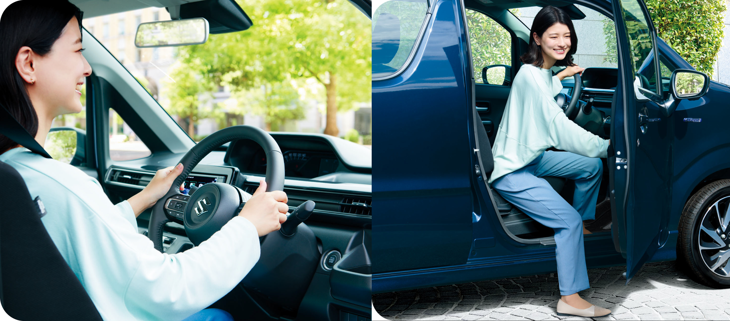 スムーズなハンドル・乗り降りのしやすさ_ワゴンR