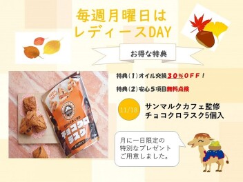☆１１月特別レディースデー☆