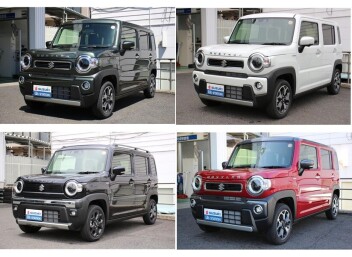 試乗車使用のハスラー多く展示しております(^^♪