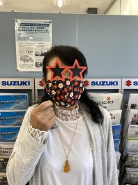 ご自慢の手作りマスク！！