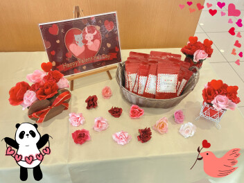 バレンタイン仕様に模様替え☆°˖✧