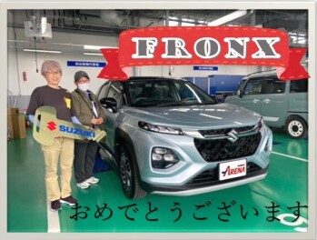 フロンクスご納車です！おめでとうございます(*‘∀‘)