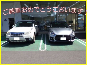 スイフトスポーツご納車ありがとうございます！