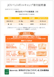 ★ＳＤＧｓ★　２０２３年度エコキャップ運動のご報告