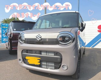 ♡　ワゴンRスマイルクリームコーデ試乗車が入りました　♡