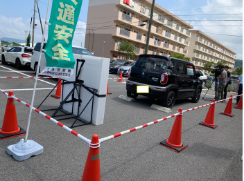 衝突被害軽減ブレーキ体験会を行いました！