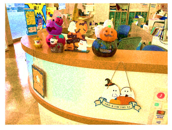 ハロウィン仕様になっています！！