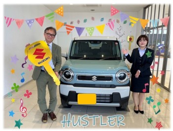 オフブルーのハスラー納車いたしました☆