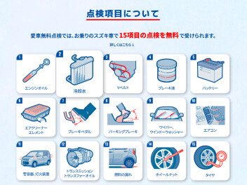 スズキ愛車無料点検は今月末まで‼