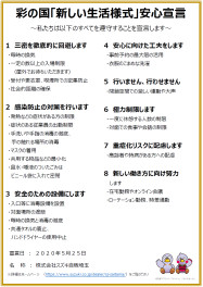 彩の国「新しい生活様式」安心宣言