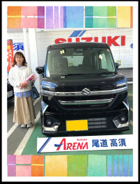 ★納車★スペーシアカスタム　    ＨＹＢＲＩＤ　ＧＳ