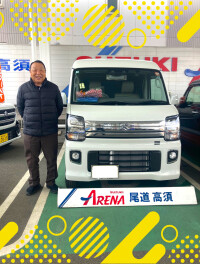 ★納車★エブリイワゴン　PZターボスペシャル　  ハイルーフ