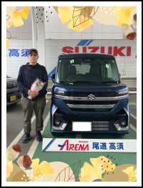 ★納車★スペーシアカスタム　    ＨＹＢＲＩＤ　XＳターボ