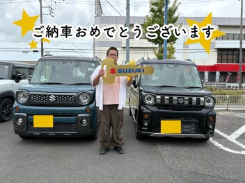 K様スペーシアギアご納車おめでとうございます