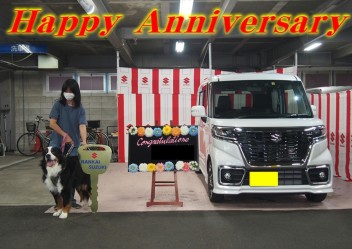 O様スペーシアカスタムご納車有難うございました♪