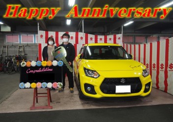 Ｈ様スイフトスポーツご納車有難うございました♪