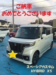 スペーシアカスタムご納車いたしました★