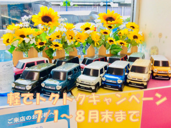 軽でトクトクキャンペーンやります！
