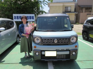 Ｓ様　スペーシア　ギア　ご納車です(*^_^*)