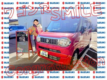 **ワゴンＲスマイル**ご納車おめでとうございます!!!