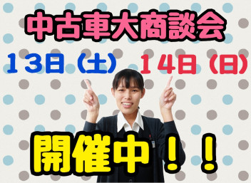 中古車大商談会開催中！！