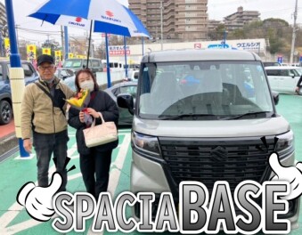 M様スペーシアベースご納車　担当とどかわ