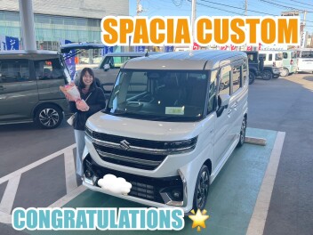スペーシアカスタムご納車しました！！