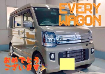 Ｋ様エブリイワゴンご納車でした！