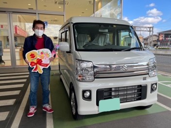 エブリイワゴンご納車しました☆