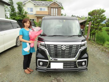 J様　スペーシア　ご納車です！(^^♪