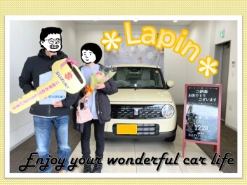 【ラパン】ご納車おめでとうございます!!